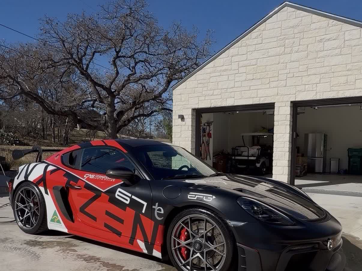 Porsche side profile after detail